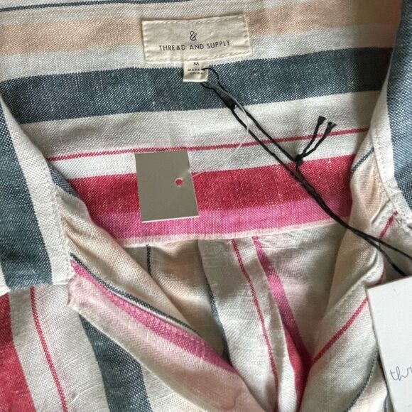 NWT Thread & Supply striped linen dress size medium - Picture 5 of 8